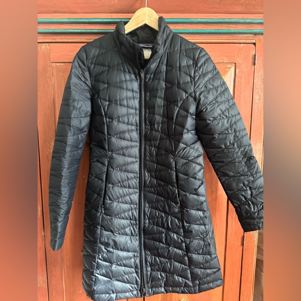 Black Patagonia Nano Puff Coat.